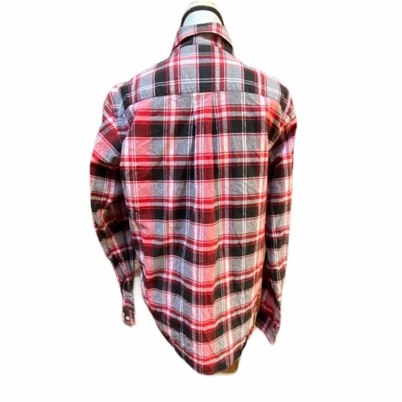 Cruel Girl Plaid Button Down Top Shirt - Picture 3 of 9